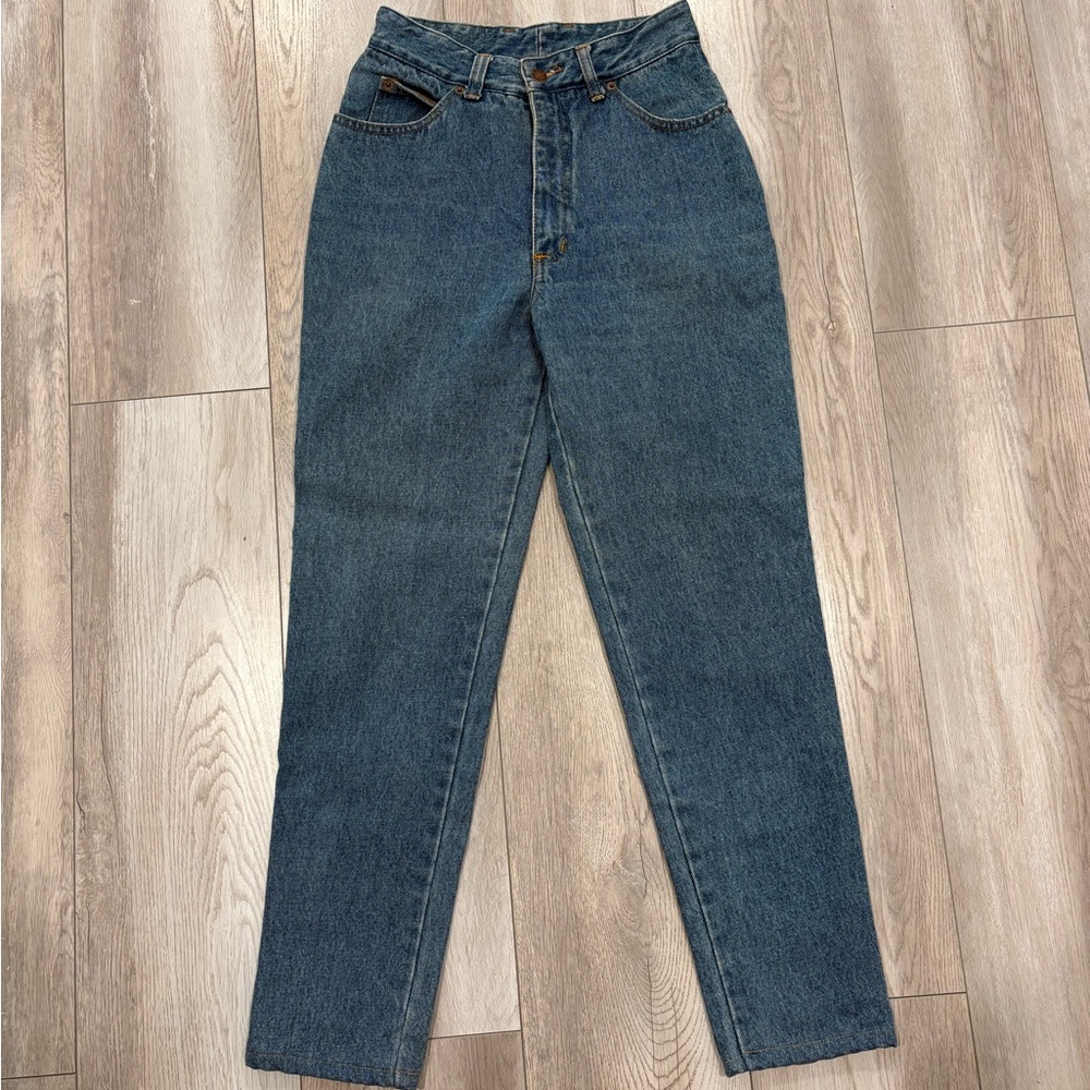 Eunina new generation high waisted blue denim mom jeans size 5